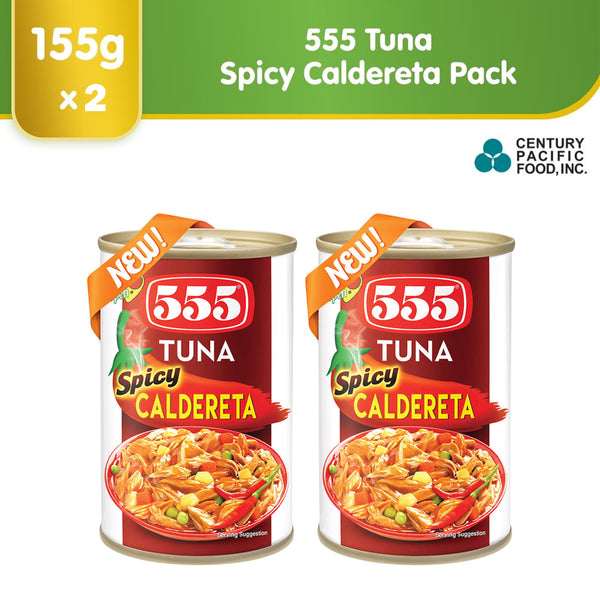 555 Tuna Spicy Caldereta - 155g × 2 Pcs