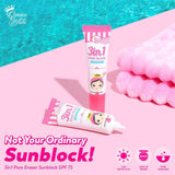 Queen White 3 in 1 Pore Eraser Sunblock Gel SPF75 - 20ml