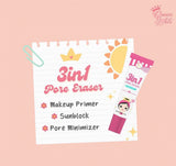Queen White 3 in 1 Pore Eraser Sunblock Gel SPF75 - 20ml