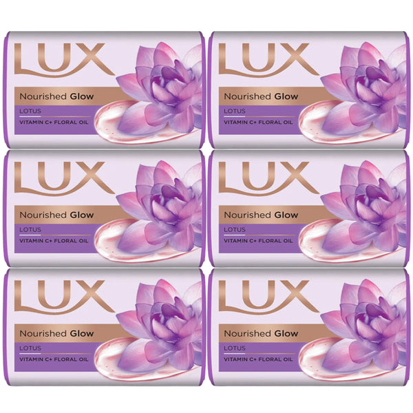 Lux Nourished Glow Lotus Soap Bar - 6 x 170g