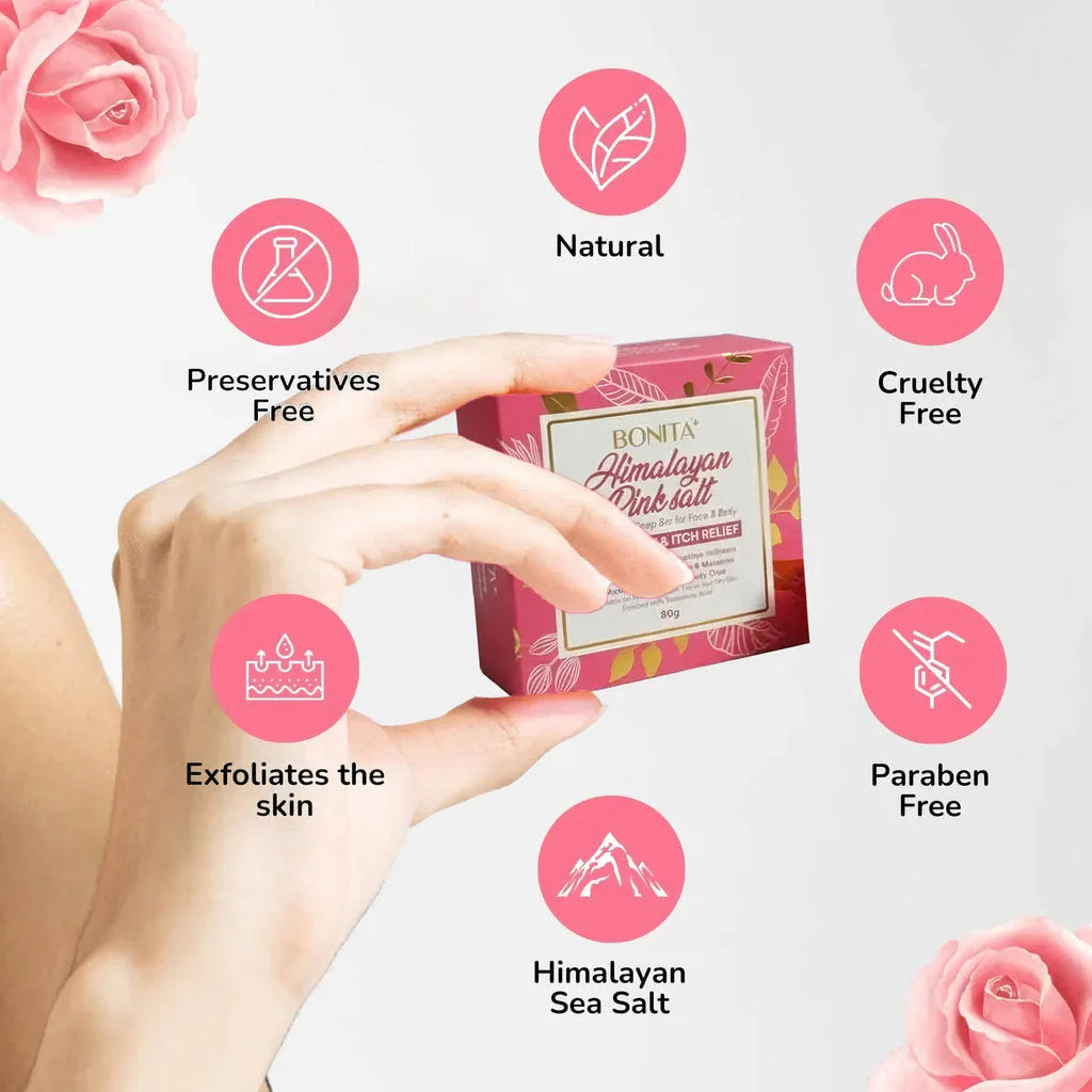 Bonita Himalayan Pink Salt Exfoliating Soap - 80g