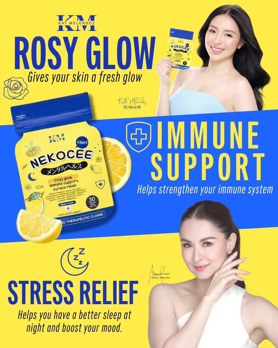 KM NEKOCEE 15 in 1 By Kat Melendez 15 in 1 Rosy Glow