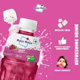 Mogu Mogu Grape Juice with Nata de Coco - 320ml × 6 Pcs