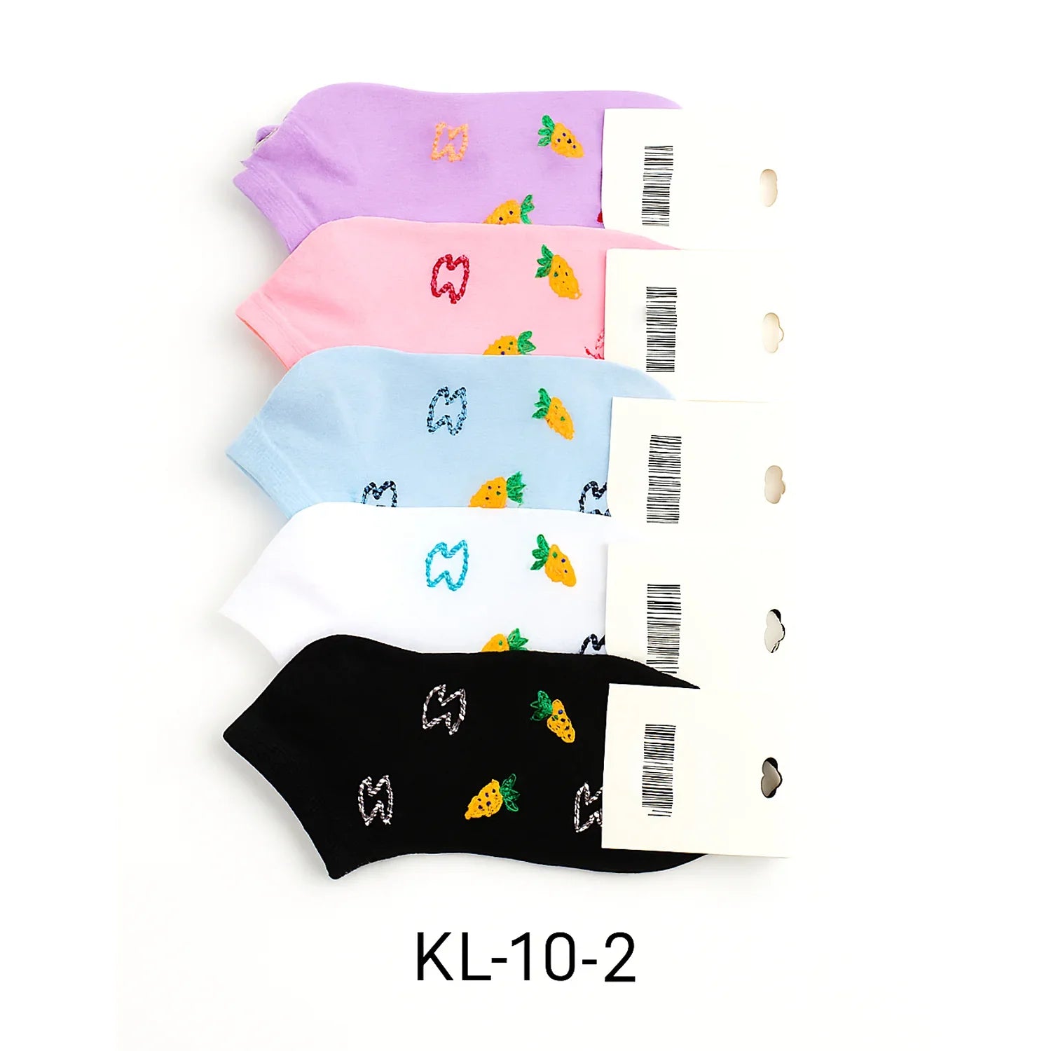 Soft Elastic Ankle Socks - 3 Pairs KL-10-2