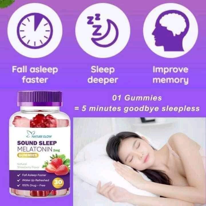 Nature Glow Sound Sleep Melatonin Gummies