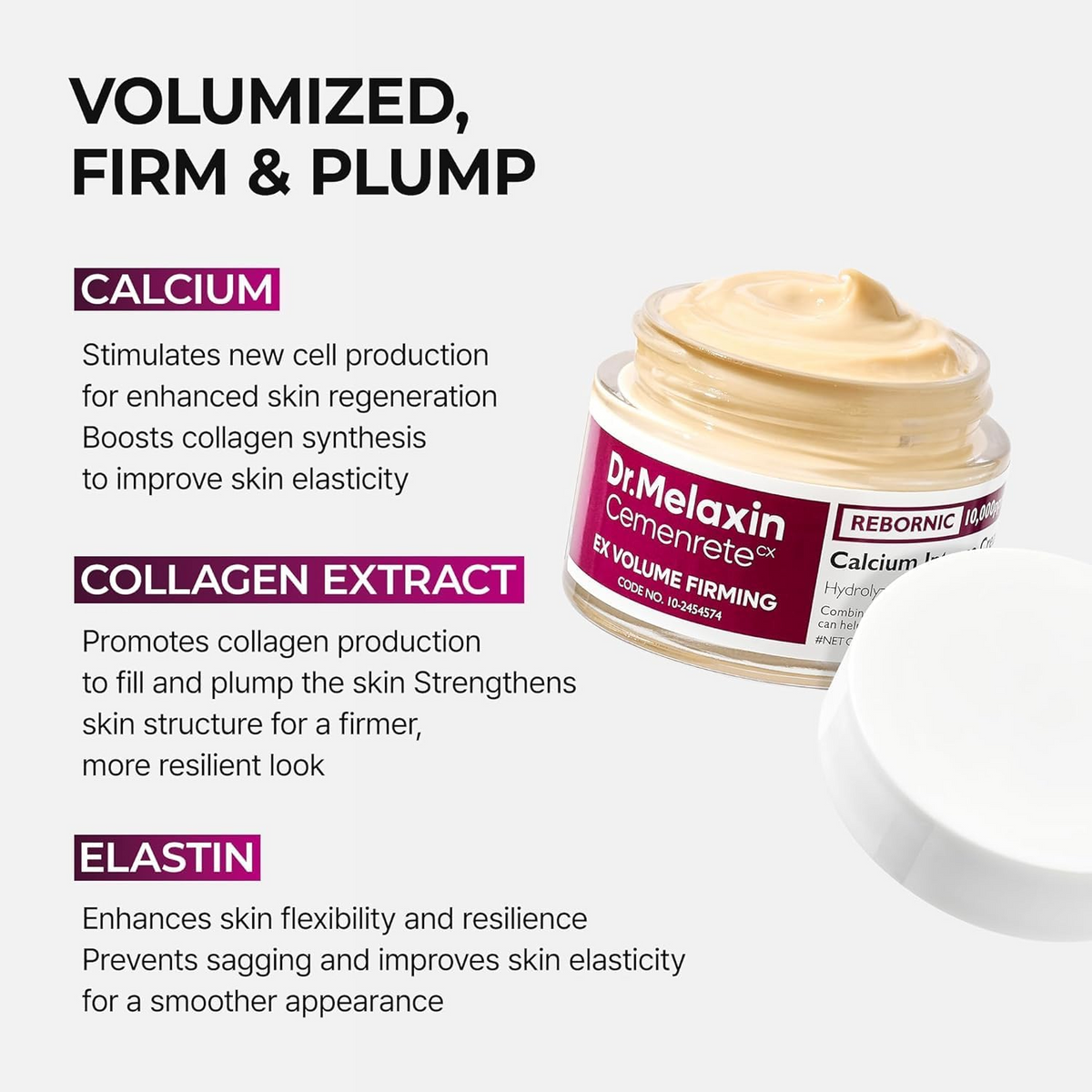 Dr.Melaxin Cemenrete Calcium Volume Face Cream - 50g