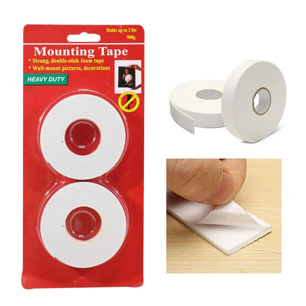 Double Side Mounting Tape - 18mm × 3M (2 Roll)