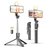 Plokama Live Broadcast Multifunctional Selfie Stick LIVE-K8 LED