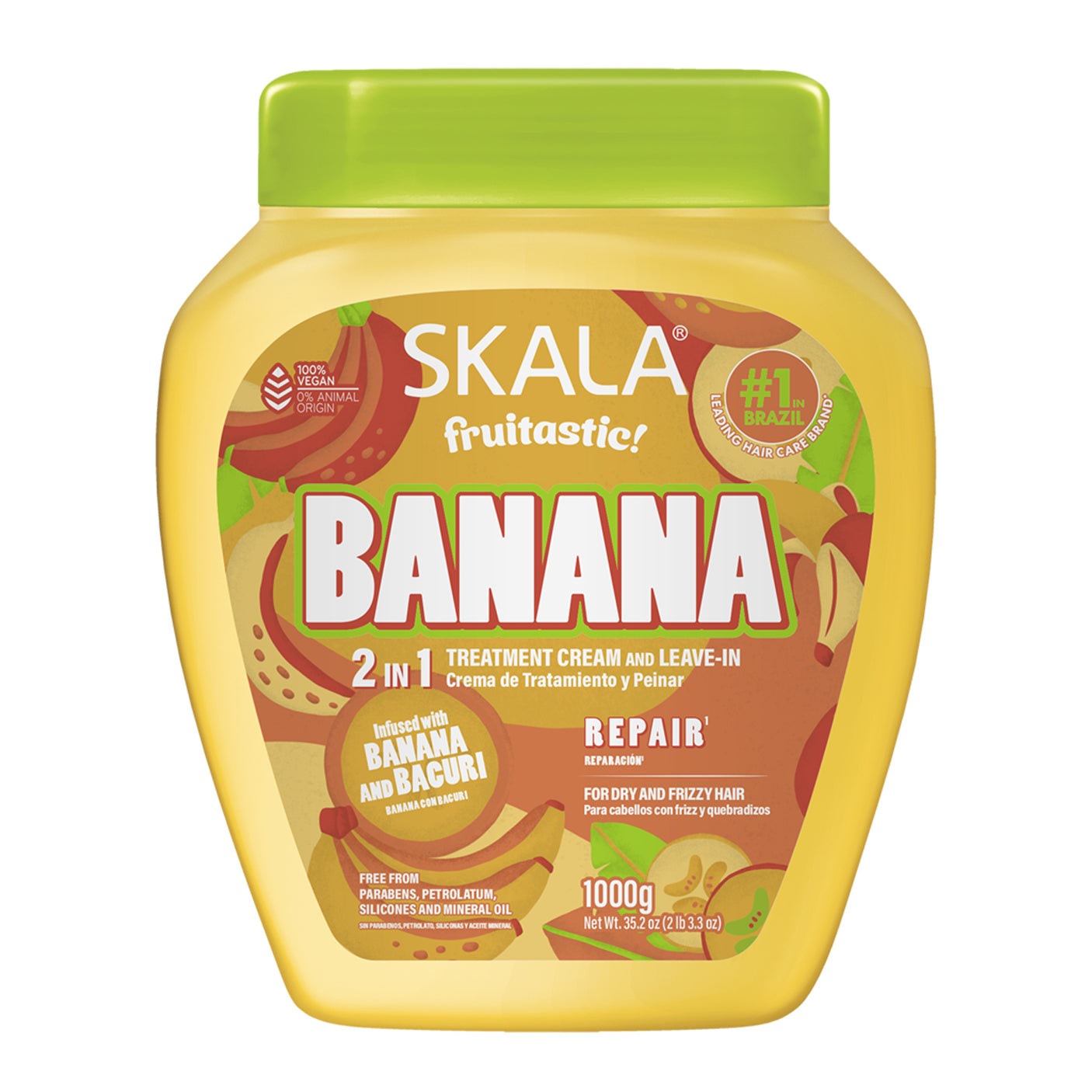 Skala Fruitastic Banana 2 In 1 Hair Repair Treatment Cream - 1000g