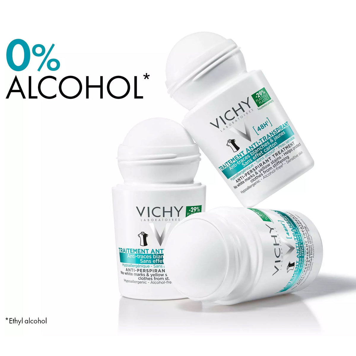 Vichy Laboratories Transpiration Intense 48H Deodorant Roll On - 50ml
