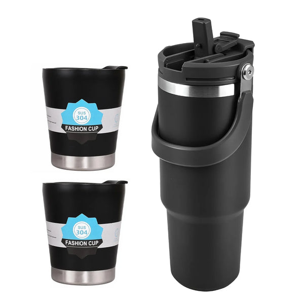 Stainless Steel Vacuum Insulated 3 Pcs Tumbler Set
