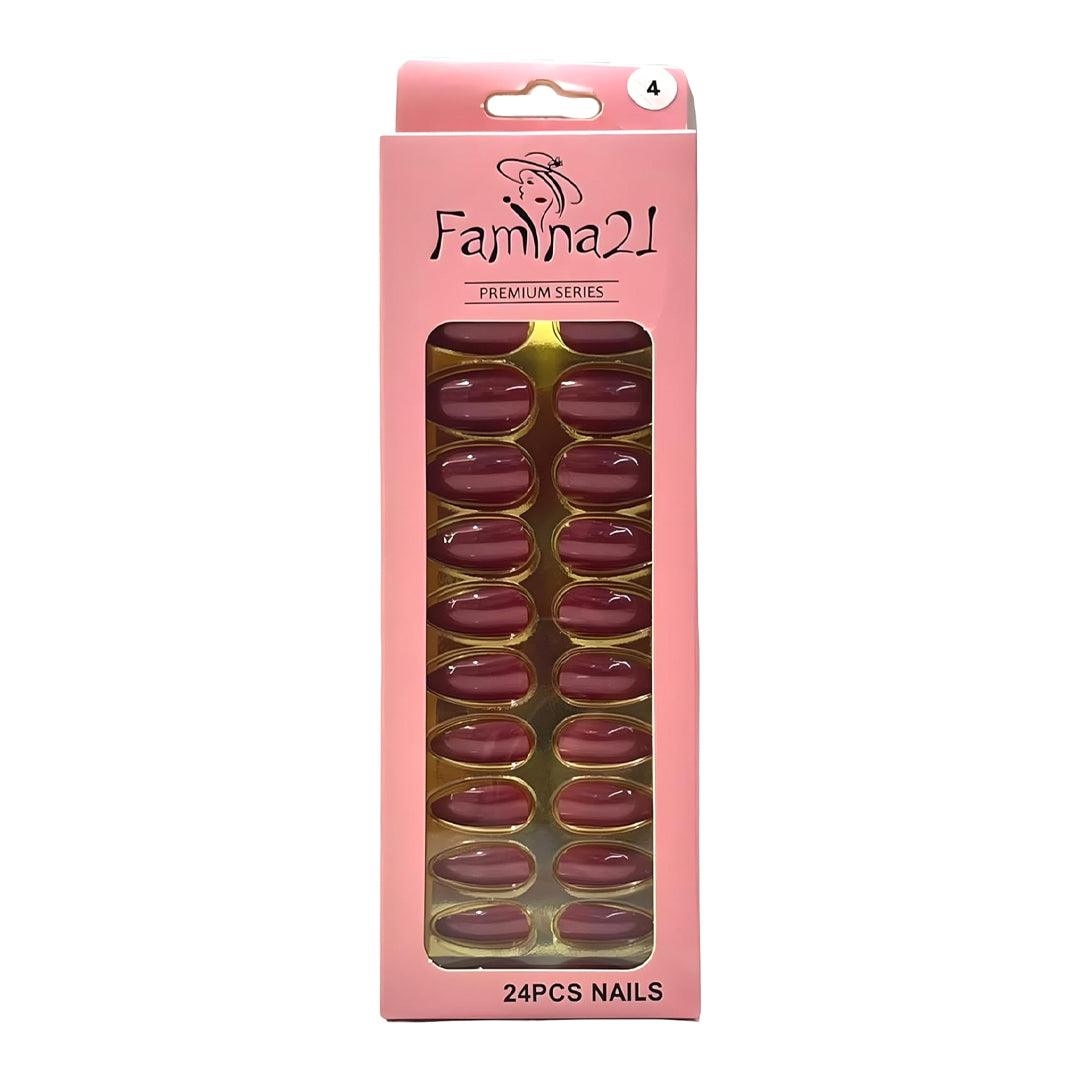 Famina21 Premium Fake Nails 24 Pcs #4