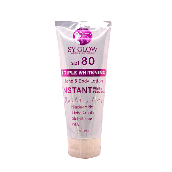 لوشن تبييض اليدين والجسم SY Glow Triple Whitening Hand &amp; Body Lotion SPF 80 - 200 مل