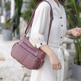 Vintage Lightweight Crossbody Bag - 8601-1