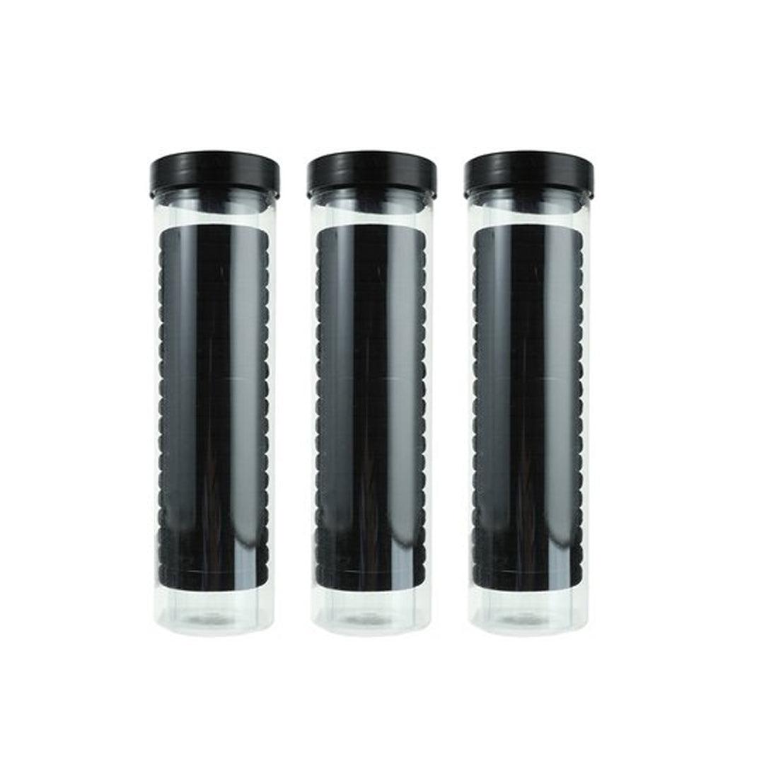 Nylon Elastic Rubber Band Seamless Hair Band (Black) - 72 Pcs