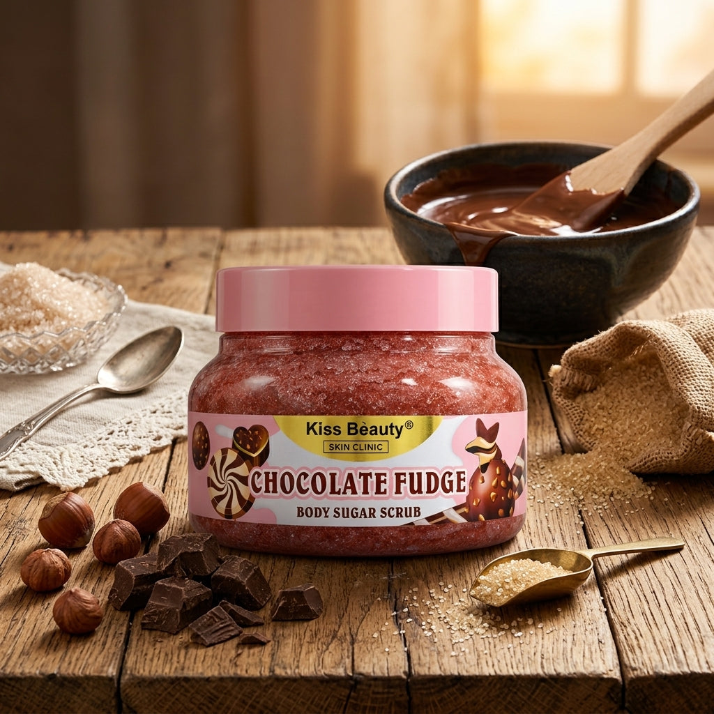 Kiss Beauty Chocolate Fudge Body Sugar Scrub - 250ml