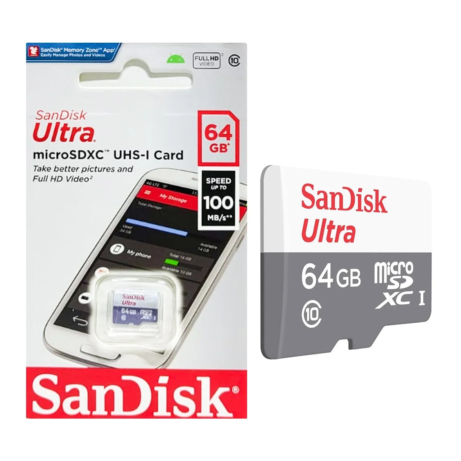 SanDisk MicroSD Memory Card 64GB