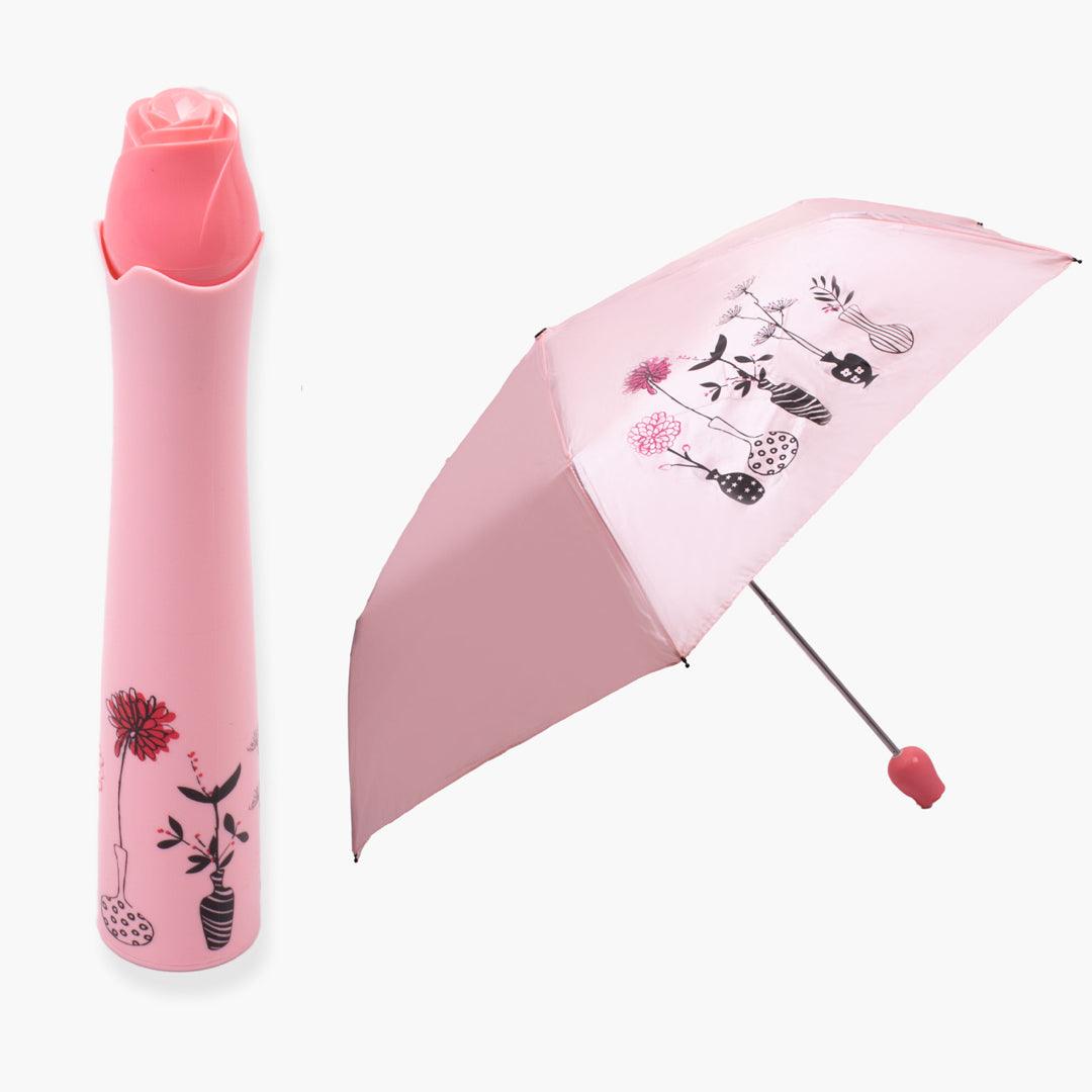 Stylish Rose Shaped Bottle Umbrella