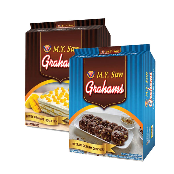 M.Y. San Grahams Chocolate & Honey Graham Crackers - 225g + 210g (Offer)