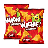 Wackie Corn Chips Hot Chilli Flavor - 100g (1+1) Offer