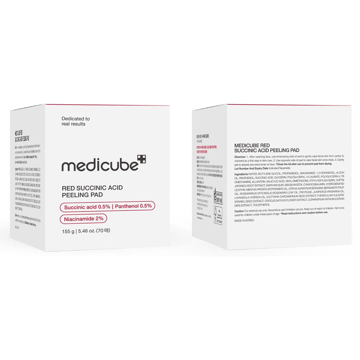 Medicube Red Succinic Acid Peeling Pad - 155g (70 Pads)