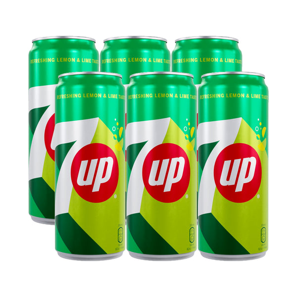 7UP Carbonated Soft Drink Cans - 250ml (5+1) Offer