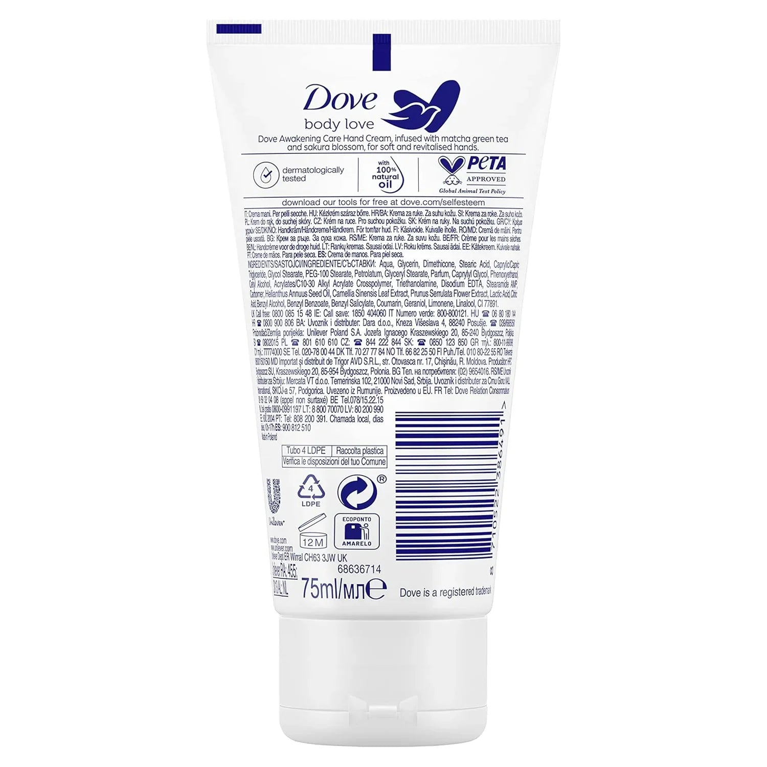 Dove Body Love Awakening Care Hand Cream - 75ml