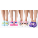 Multicolored Low-Cut Ankle Socks - 3 Pairs (D-106-2)