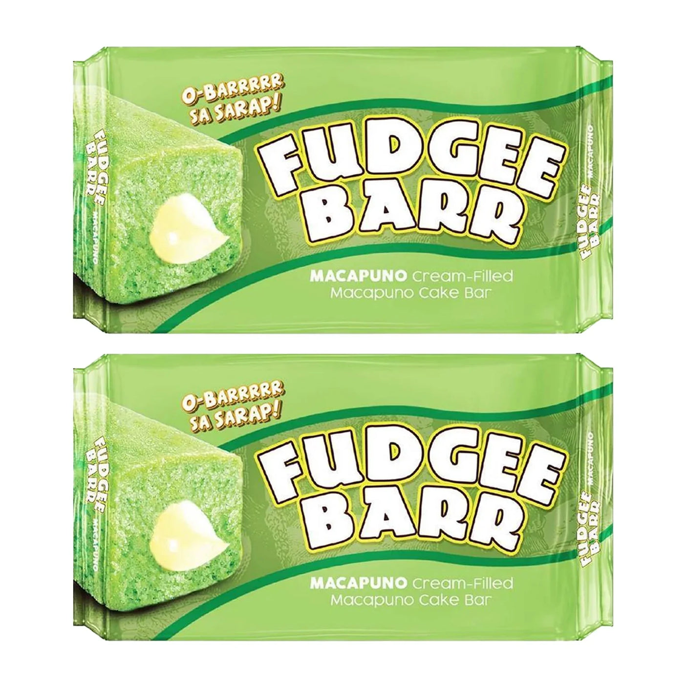 Fudgee Barr Macapuno Cake Bar Pack of - 10 x 39g (2 Pcs)