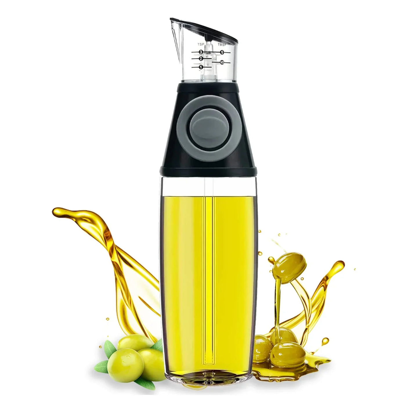 Oil & Vinegar Dispenser Bottle with Measurement Scale - 500ml