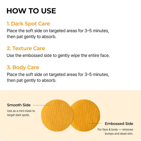 دكتور ميلاكسين - وسادات تونر بحمض الكوجيك والكركم (TX-Kojic Acid Turmeric) - 70 وسادة