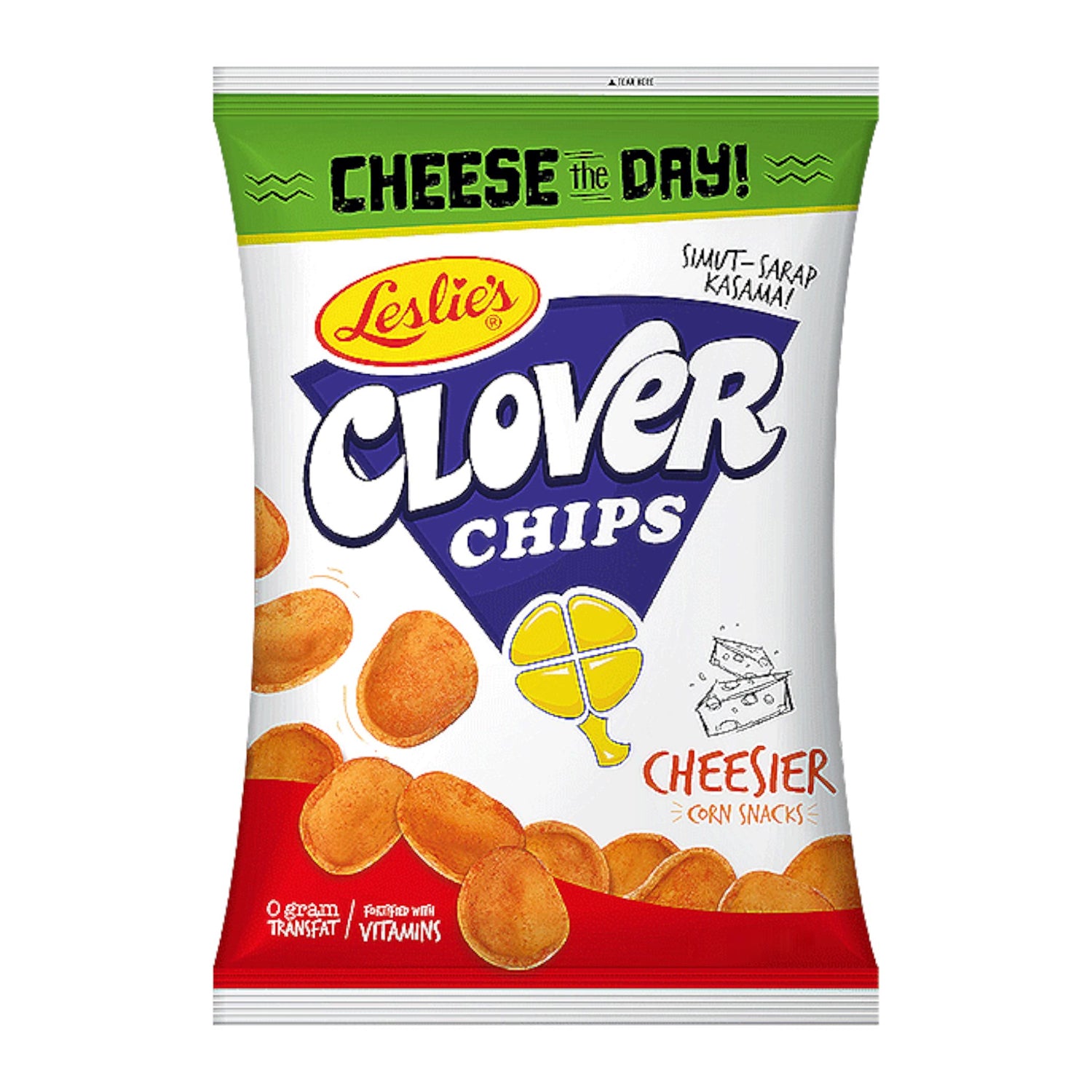 Clover Chips Cheesier Flavour Corn Snack 85g - Leslie's