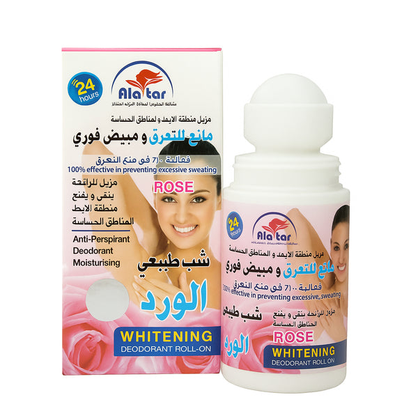 رول اون مزيل العرق المضاد للتعرق من العطار روز - 60 مل