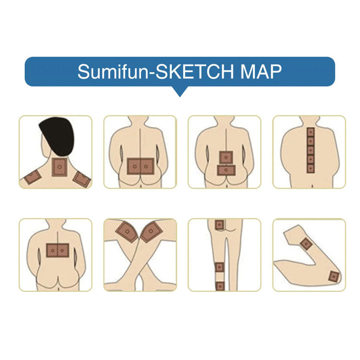 Sumifun Chinese Red Tiger Pain Relief Patch - 8Pcs
