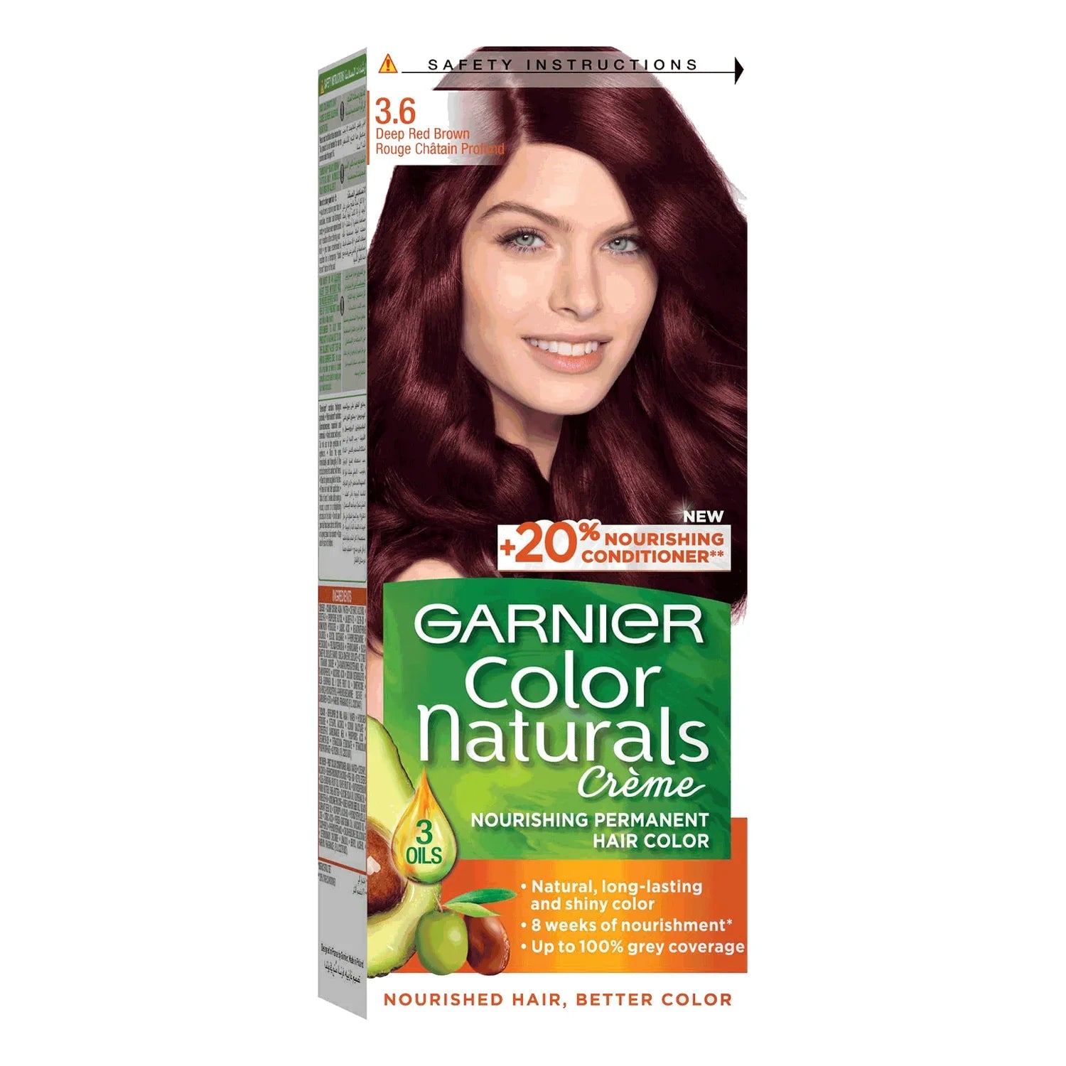 Garnier Color Naturals 3.6 Deep Red Brown Hair Color