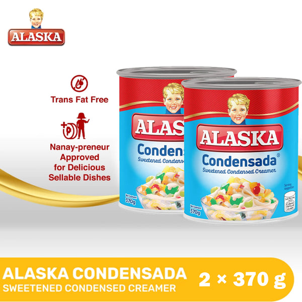 Alaska Condensada Sweetened Condensed Creamer - 370g × 2Pcs