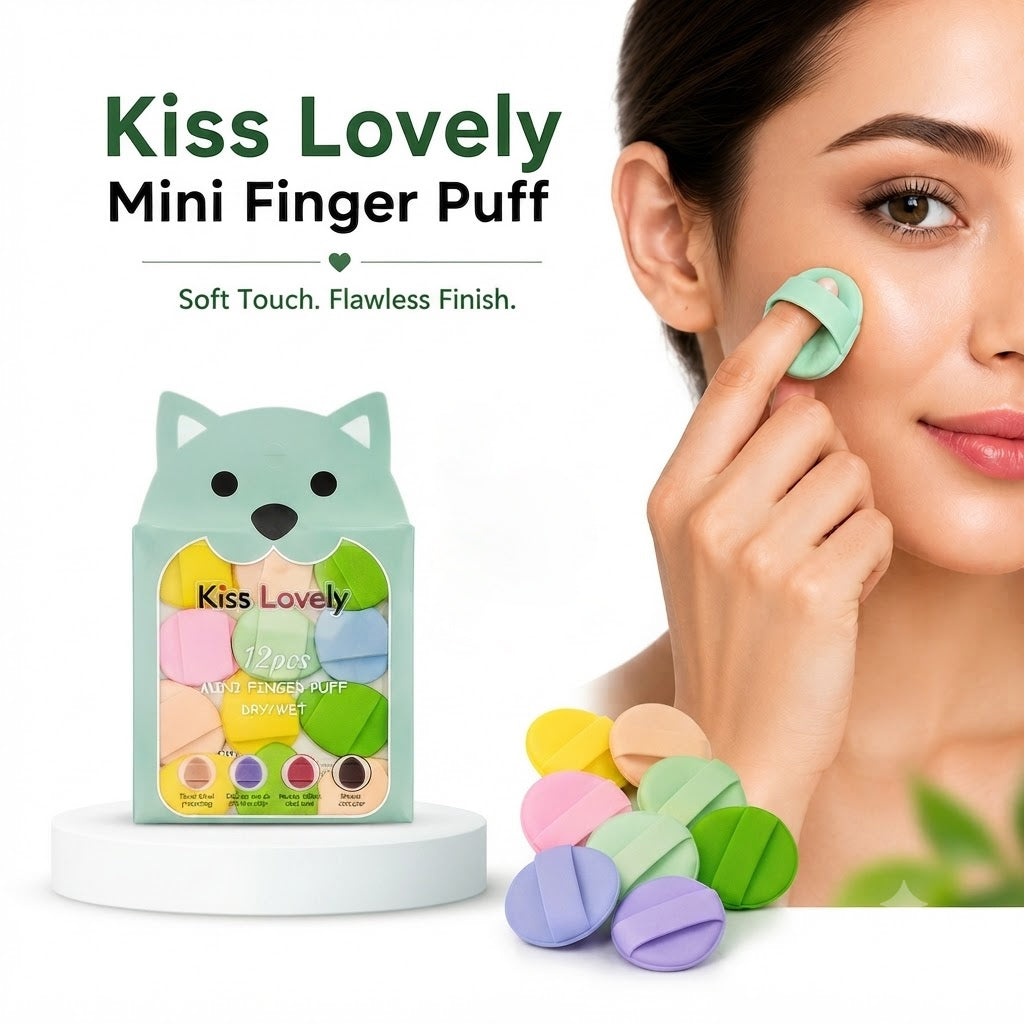 Kiss Lovely Mini Finger Puff 12 Pcs - FP3467