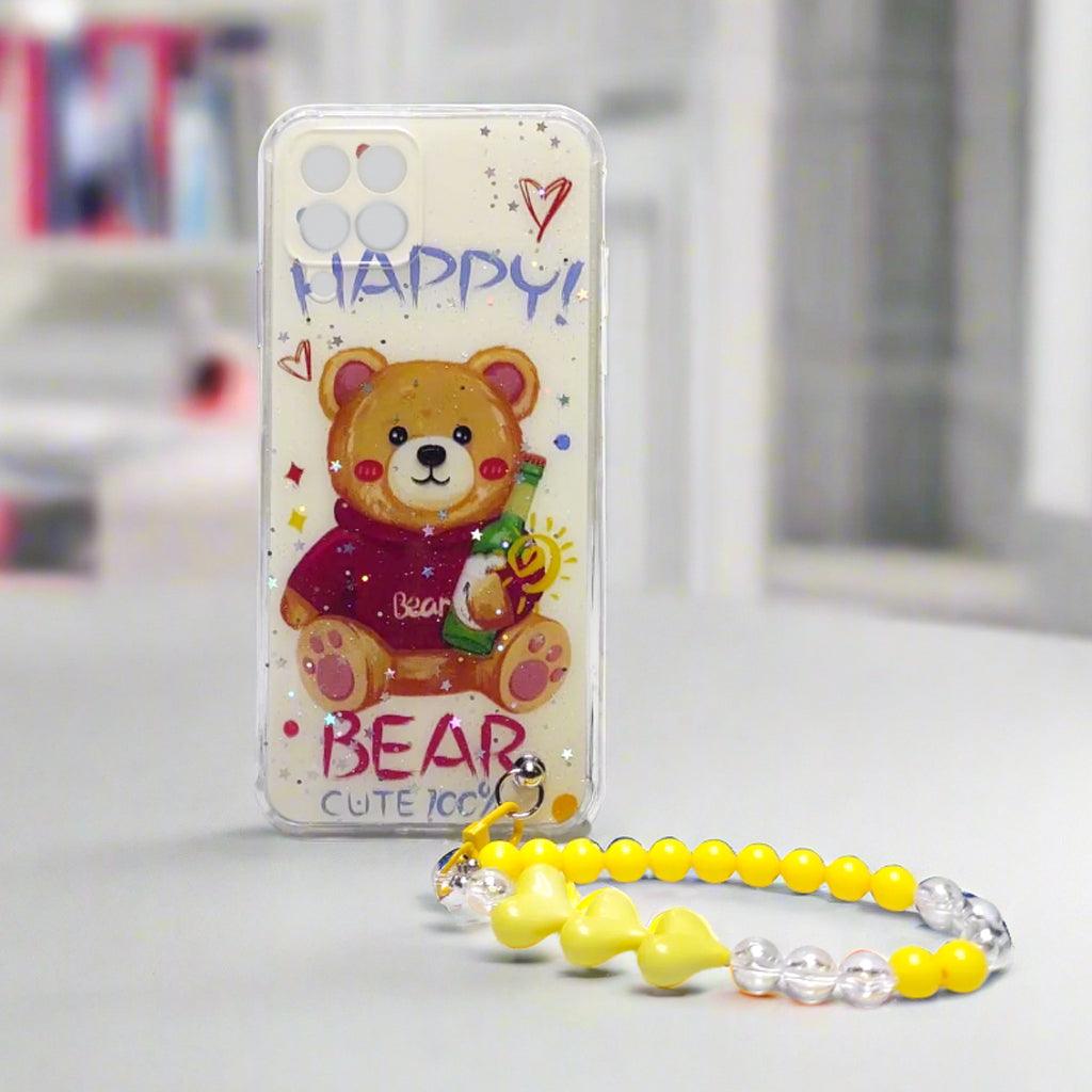 Samsung M33 Glitter Fashion Case With Chain Strap