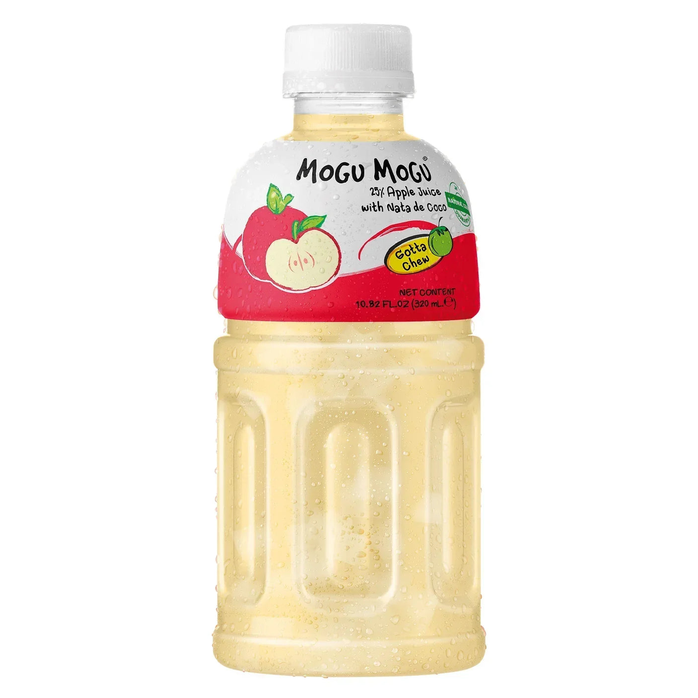 Mogu Mogu Apple Juice With Nata De Coco - 320ml