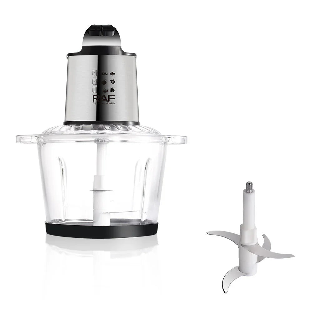 RAF 3.0L Food Processor with Transparent Glass Bowl R.7013