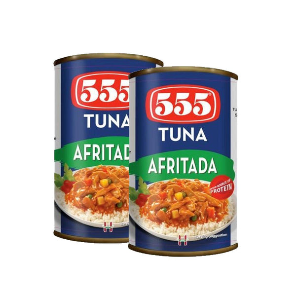 555 Afritada Tuna - 2Pcs × 155g (Offer) - Pinoyhyper