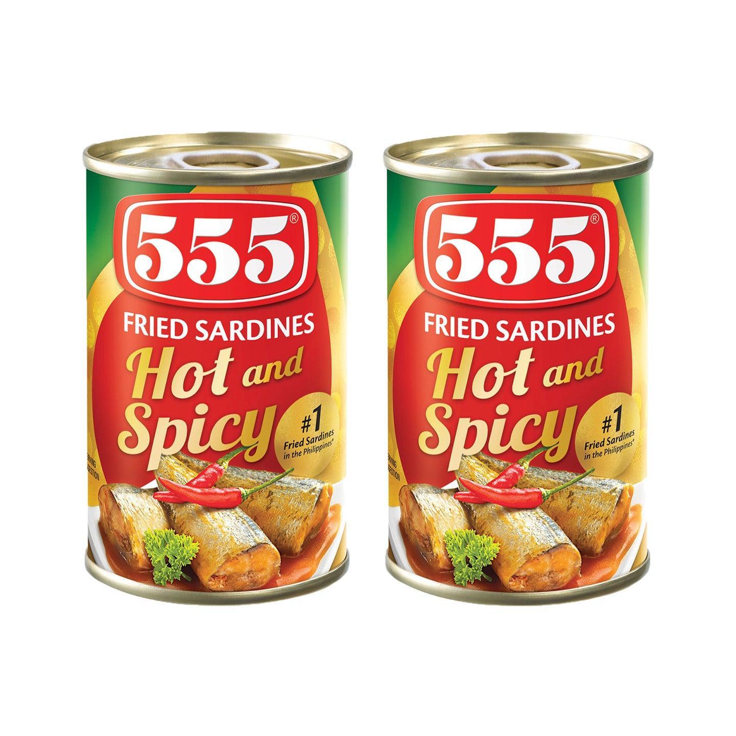 555 Fried Sardines Hot and Spicy 155gm (1+1) Offer - Pinoyhyper