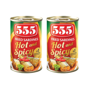555 Fried Sardines Hot and Spicy 155gm (1+1) Offer - Pinoyhyper