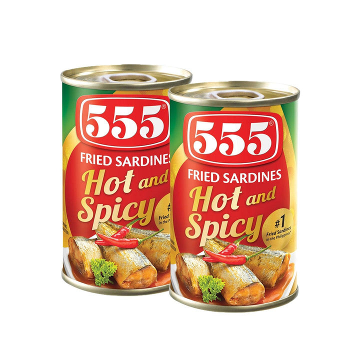 555 Fried Sardines Hot and Spicy 155gm (1+1) Offer - Pinoyhyper