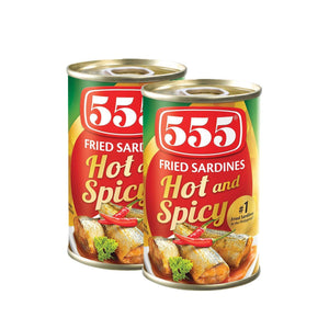 555 Fried Sardines Hot and Spicy 155gm (1+1) Offer - Pinoyhyper