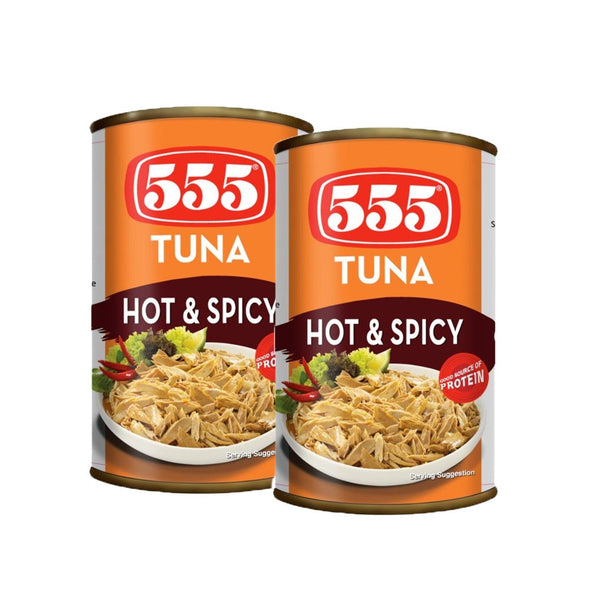 555 Hot and Spicy Tuna - 2Pcs × 155g (Offer) - Pinoyhyper