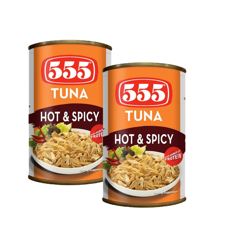 555 Hot and Spicy Tuna - 2Pcs × 155g (Offer) - Pinoyhyper