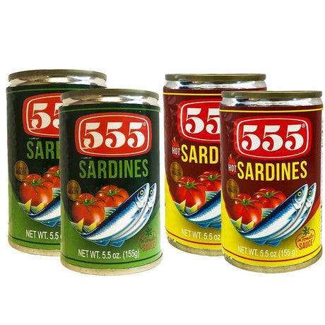 555 Sardines Tomato Sauce (Value Pack) - 4 × 155g - Pinoyhyper