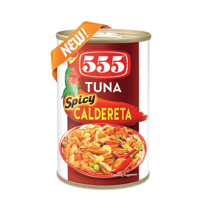 555 Tuna Spicy Caldereta - 155g - Pinoyhyper