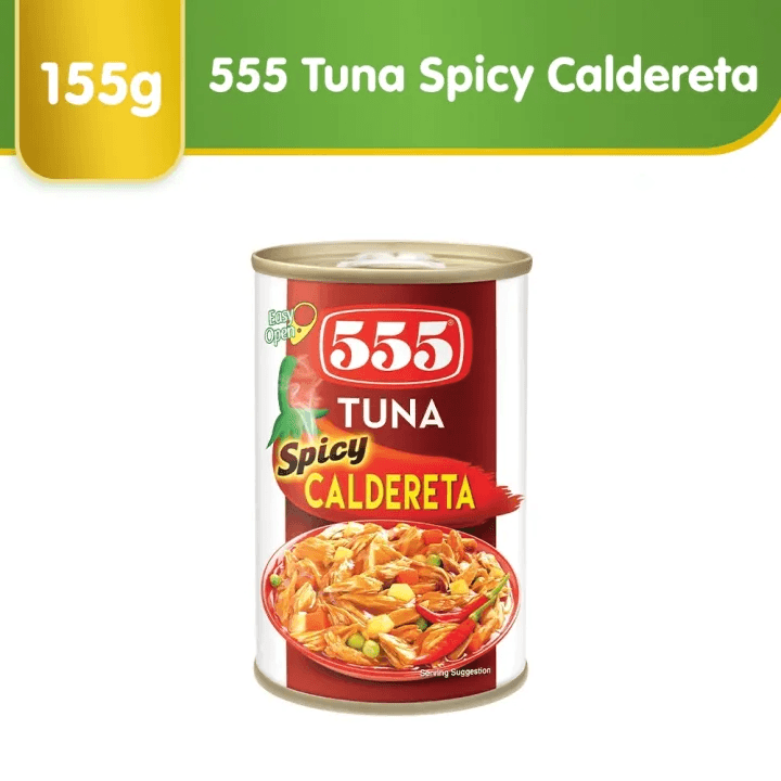 555 Tuna Spicy Caldereta - 155g - Pinoyhyper